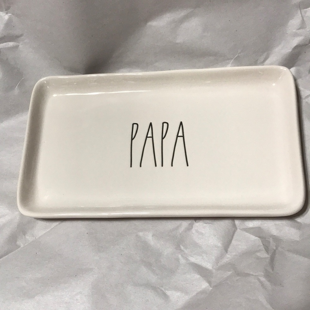Rae Dunn PAPA tray plate